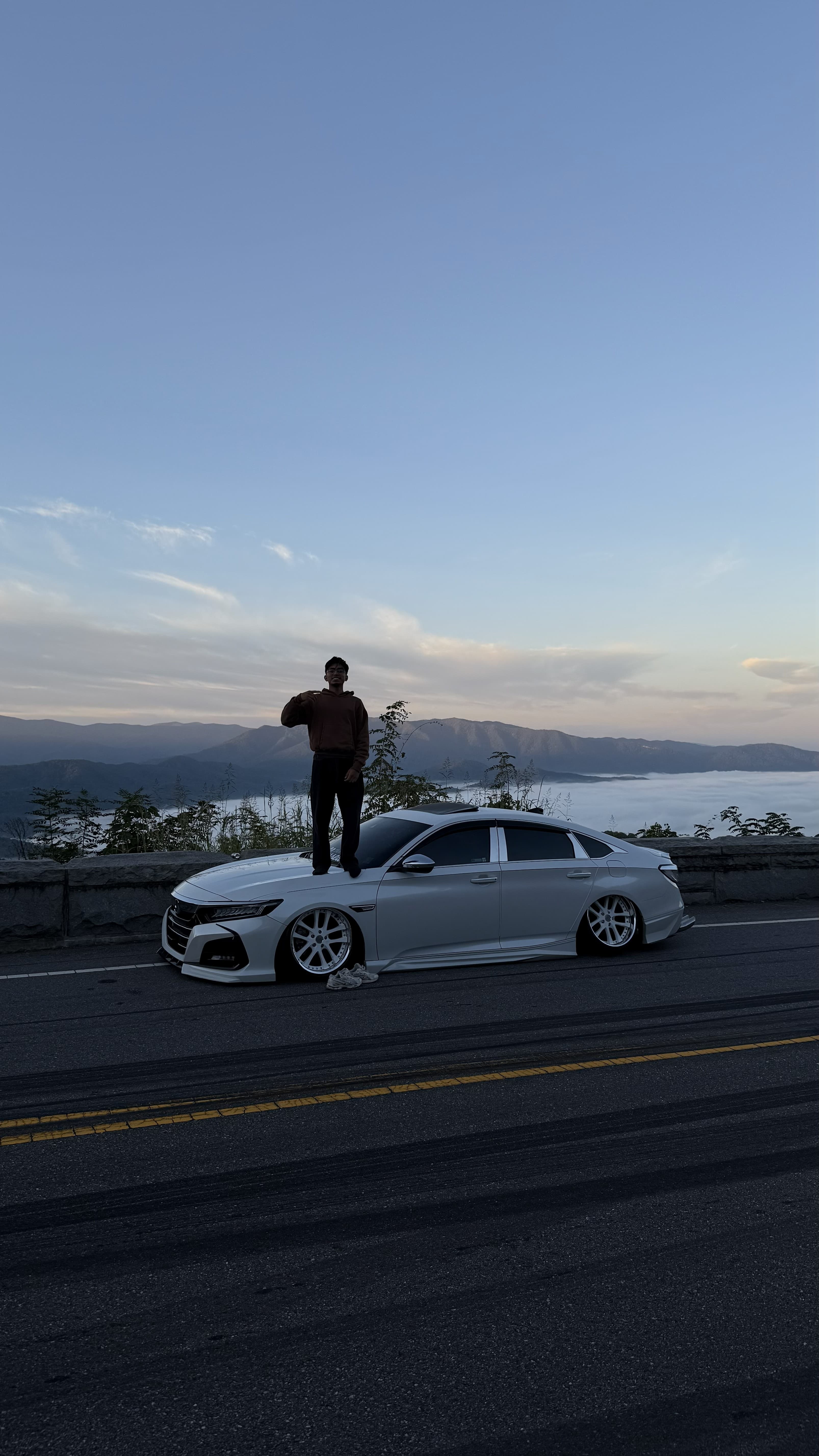 Jossue with his Honda Accord